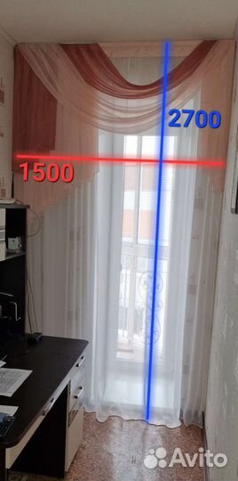 Штора с ламбрикеном