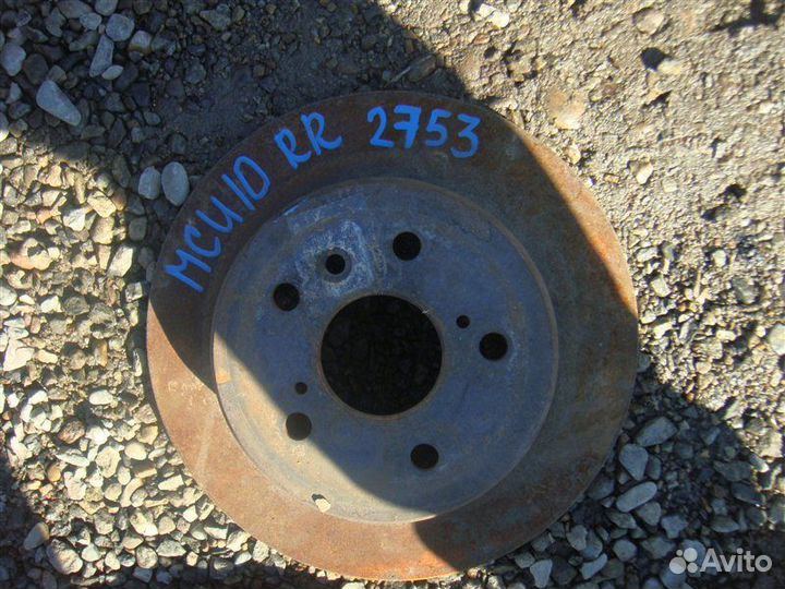 Тормозной диск задний Toyota Harrier MCU10 1MZ-FE