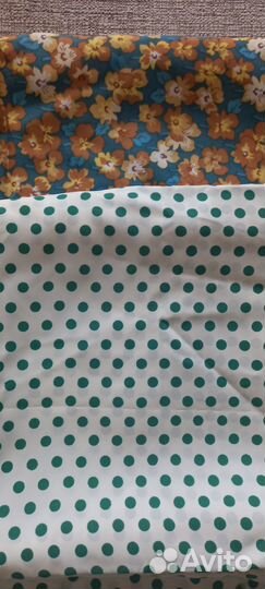 Отрезы ткани шёлка СССР (платья, блузки)