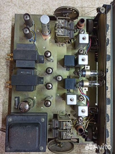 Винтажный ламповый стерео ресивер trio w-25