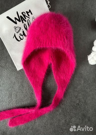 Вязаная шапка чепчик