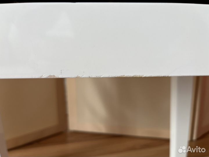 Банкетка для пианино регулируемая белая