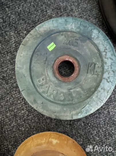 Спортивные блины, гриф гантельный