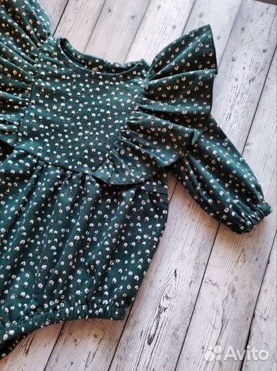 Ромпер для девочки из фланели