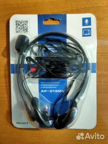 Гарнитура наушники с микрофоном Sven AP-015MV