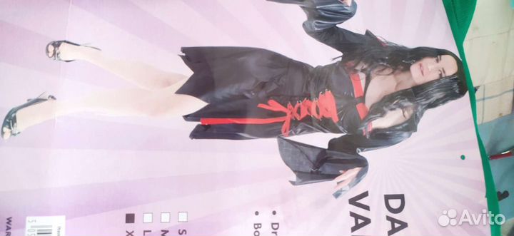 Костюм женский вампира парик Хеллоуин р. 50-52