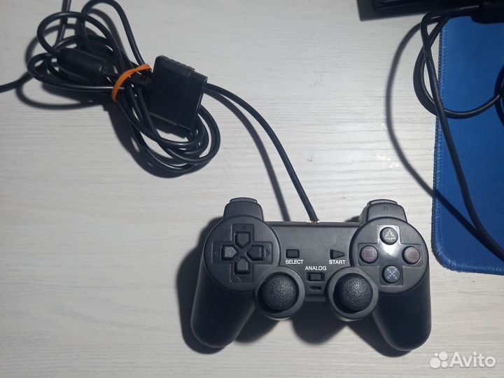 Sony PS2 с играми. 2 джойстиками