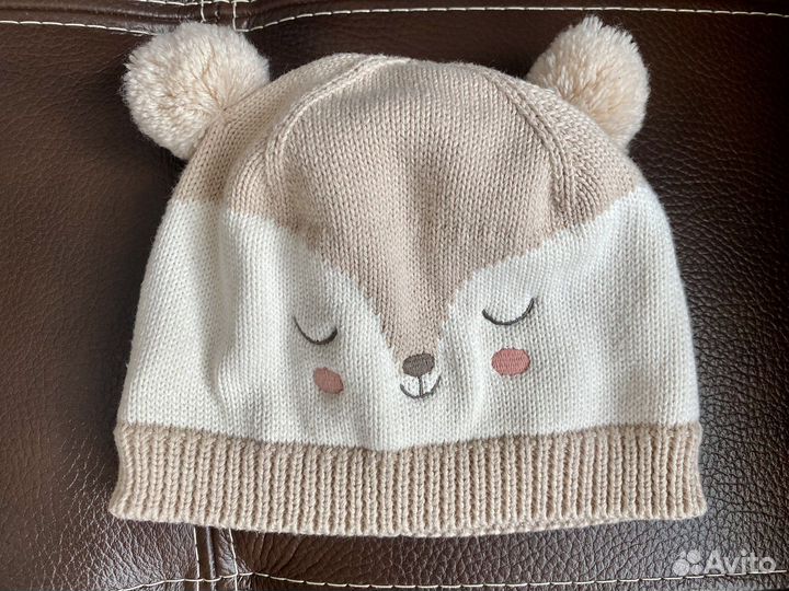 Шапка и варежки H&M. Размер 86