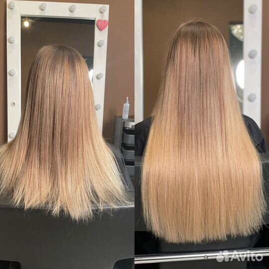 Наращивание волос, коррекция