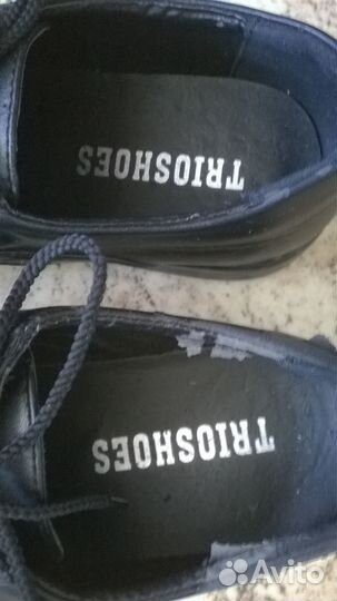 Туфли черные,мужские из кожезаменителя