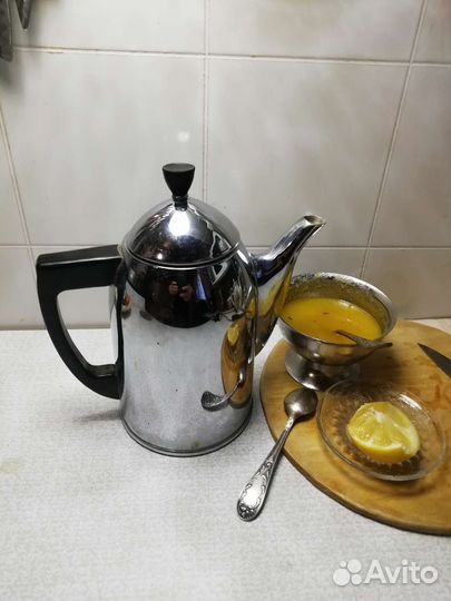 Чайник заварник мельхиор СССР. 1,5 литра
