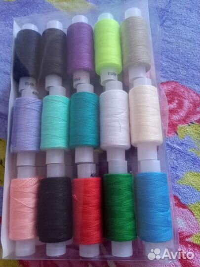 Нитки швейные, ассорти, номер 40