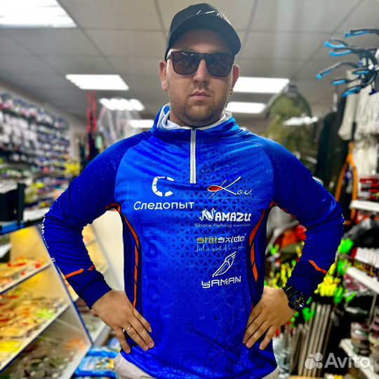 Джерси для рыбалки с капюшоном