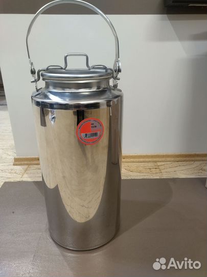 Бидон из нержавеющей стали 15 литров