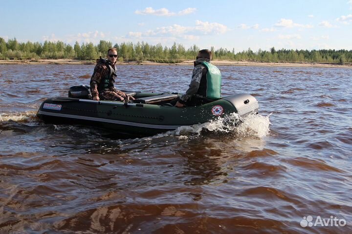 Лодка mishimo PRO 430 в зеленом цвете