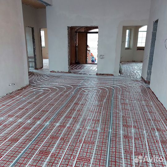 Монтаж системы отопления и теплого пола