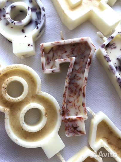 Натуральные Свечи цифры на торт