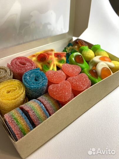 Подарок бокс ассорти мармелада сладостей