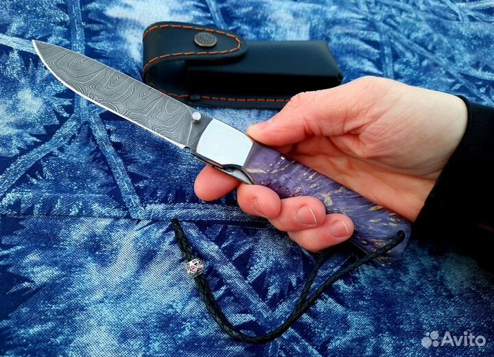 Нож складной ручной работы