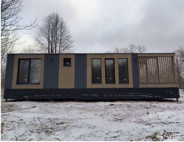 Деревянный дачный дом, зимний 110 м кв Артикул ан-1357