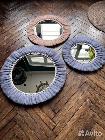 Зеркало макраме