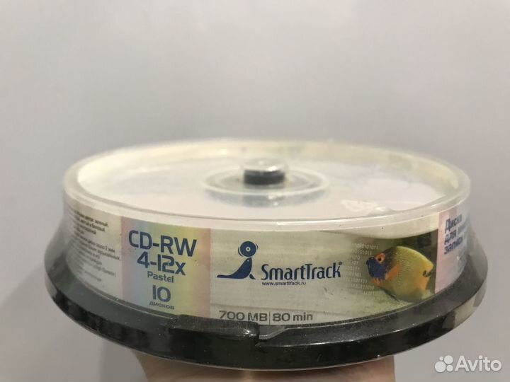 Диски cd rw 10шт