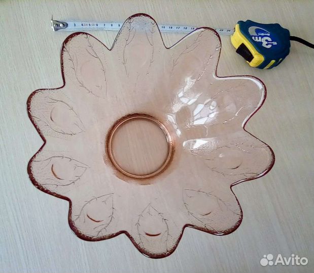 Ваза карамельное стекло