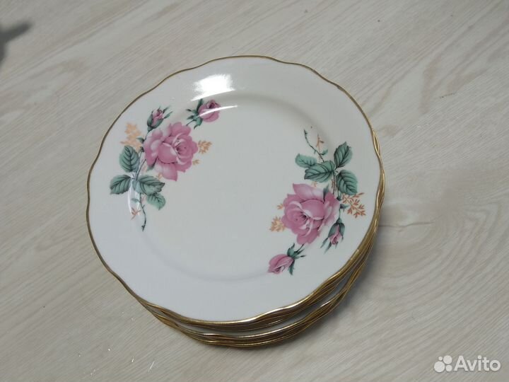 Сервиз фарфоровый кофейный, бокалы