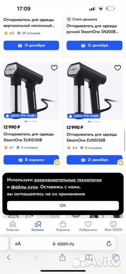 Отпариватель для одежды