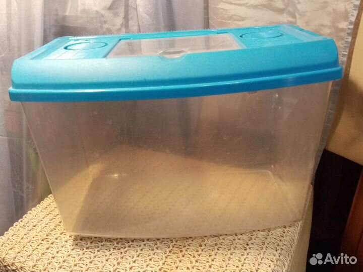 Аквариум для разведения рыб террариум грунт декор