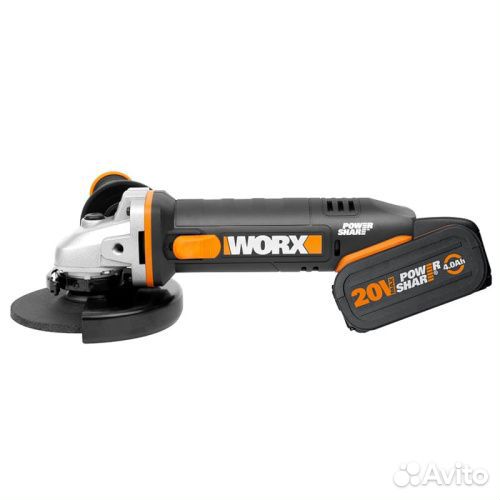 Угловая шлифмашина (болгарка) worx WX803 20V 125мм