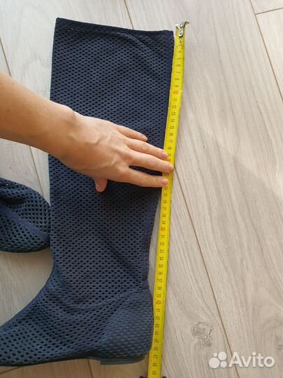 Сапоги натуральная замша с перфорацией