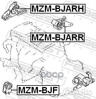 Подушка двигателя (гидравлическая) прав MZM