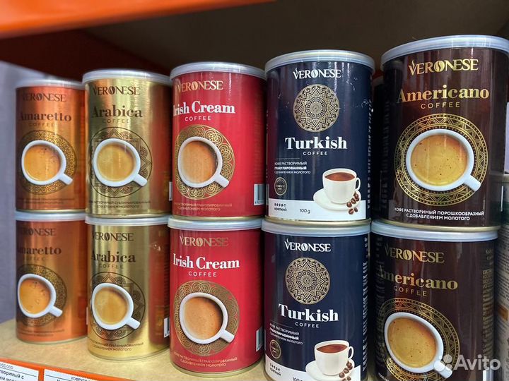 Кофе растворимый с добавлением молотого Veronese
