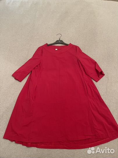 Платье хлопок цвет фуксии 46-48