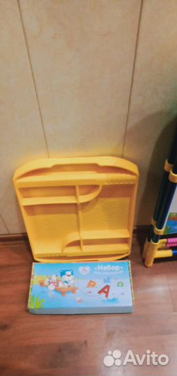 Мольберт для рисования, магнитная доска, счёты