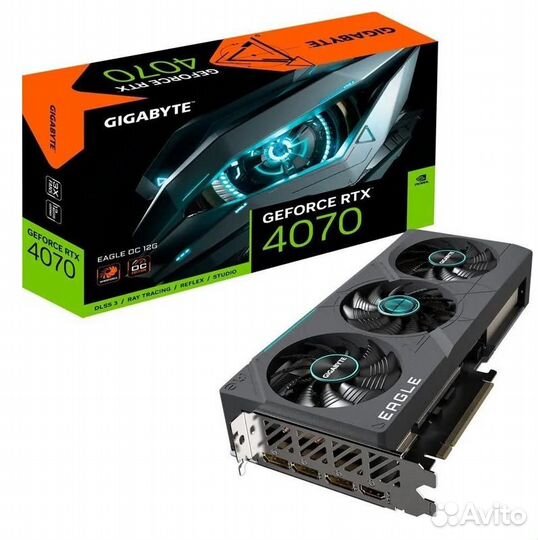 Видеокарта gigabyte GeForce RTX 4070 super eagle OC