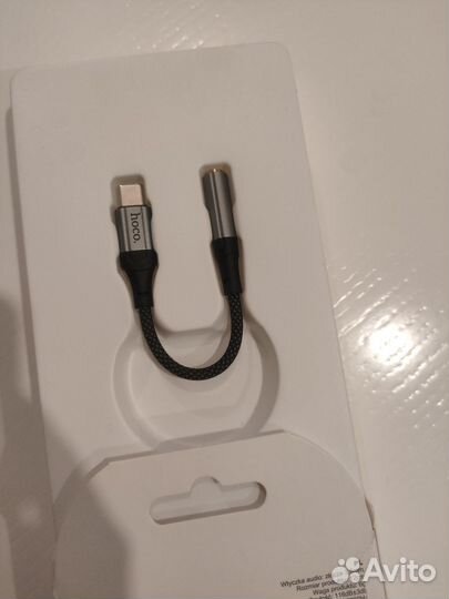 Адаптер переходник Hoco USB-C на Jack 3.5 AUX