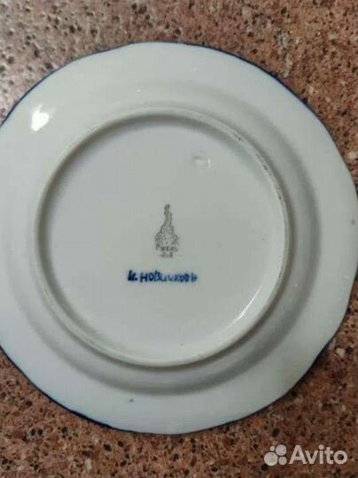 Тарелка Гжель