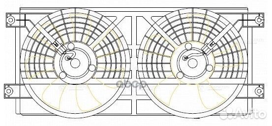 Вентилятор радиатора Ssang Yong Kyron (05) /Act