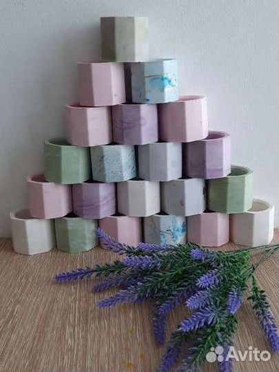 Кашпо подсвечники из гипса