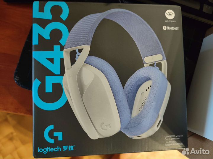 Logitech g435 lightspeed новые наушники
