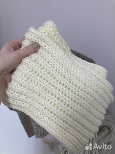 Шарф, 2 снуда, гольфы, варежки-перчатки, шапка