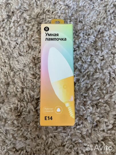 Умная лампочка яндекс е14