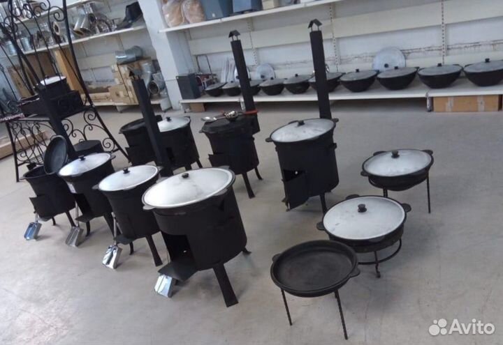 Печи для казанов и готовые наборы 