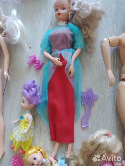 Кукла барби беременная + семья