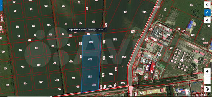 Участок 11,7 га (ИЖС)