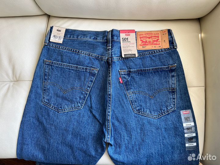 Джинсы Levi's 501-193 Original 100 cotton 32x34