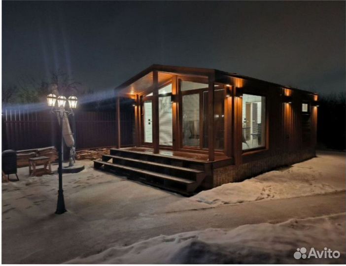 Деревянный дачный дом, зимний 110 м кв Артикул ах-5151