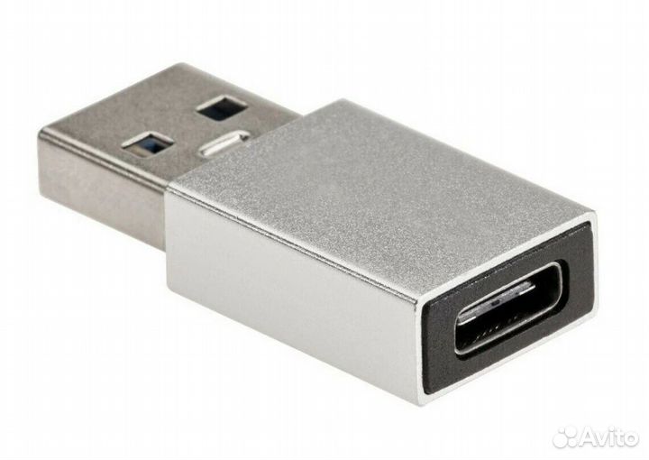 Перех. USB Type-C(F) - USB3.0(M) T09 Silver 013315